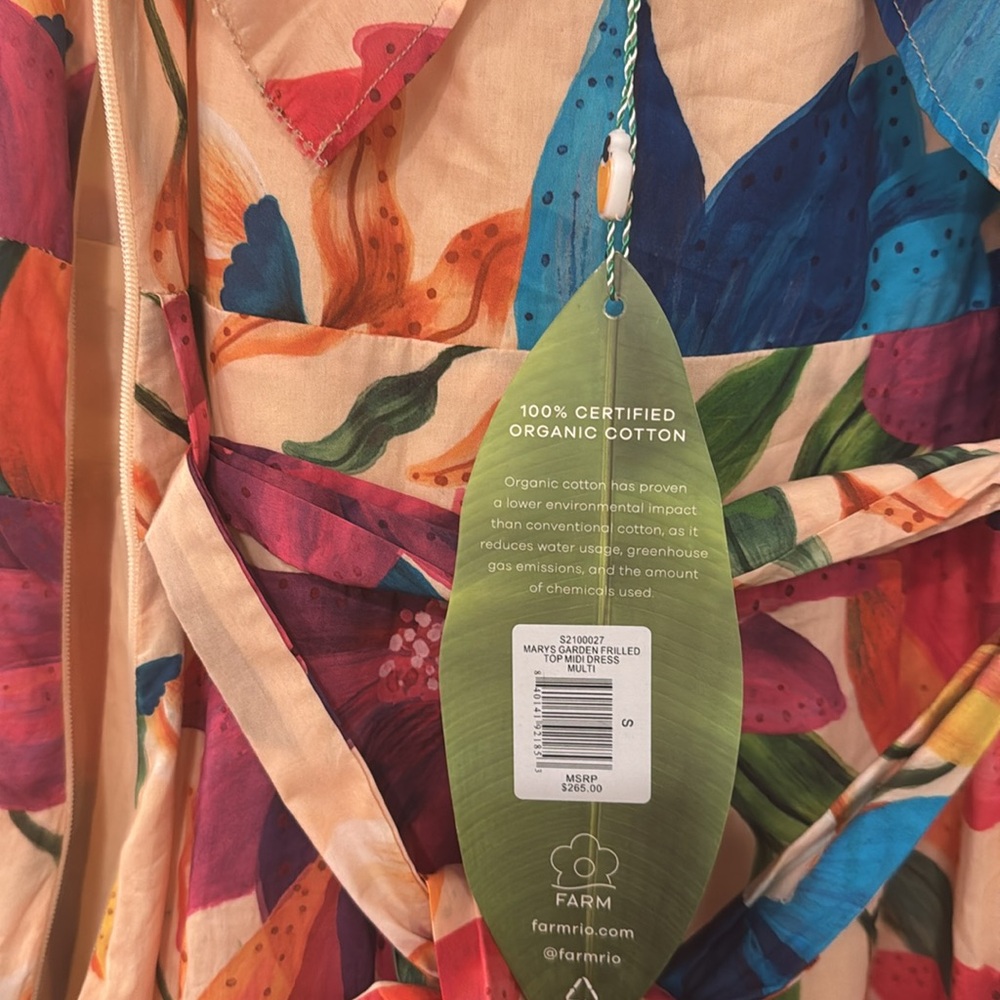 Farm Rio Floral- New w/ Tags- Multicolor Women's Dress - Picture 5 of 7